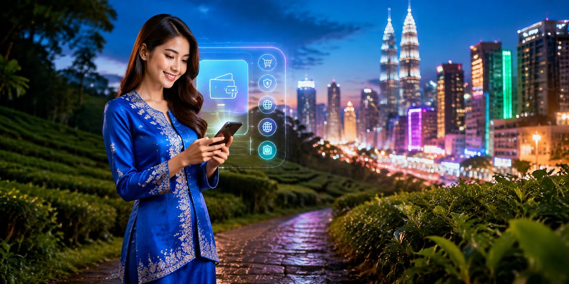 Pengguna wanita berbaju kurung bermain kasino mudah alih di Kuala Lumpur