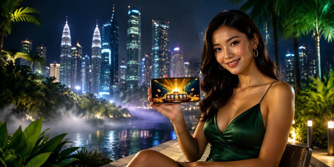 Pengguna Malaysia bermain kasino mudah alih di Kuala Lumpur dengan telefon pintar