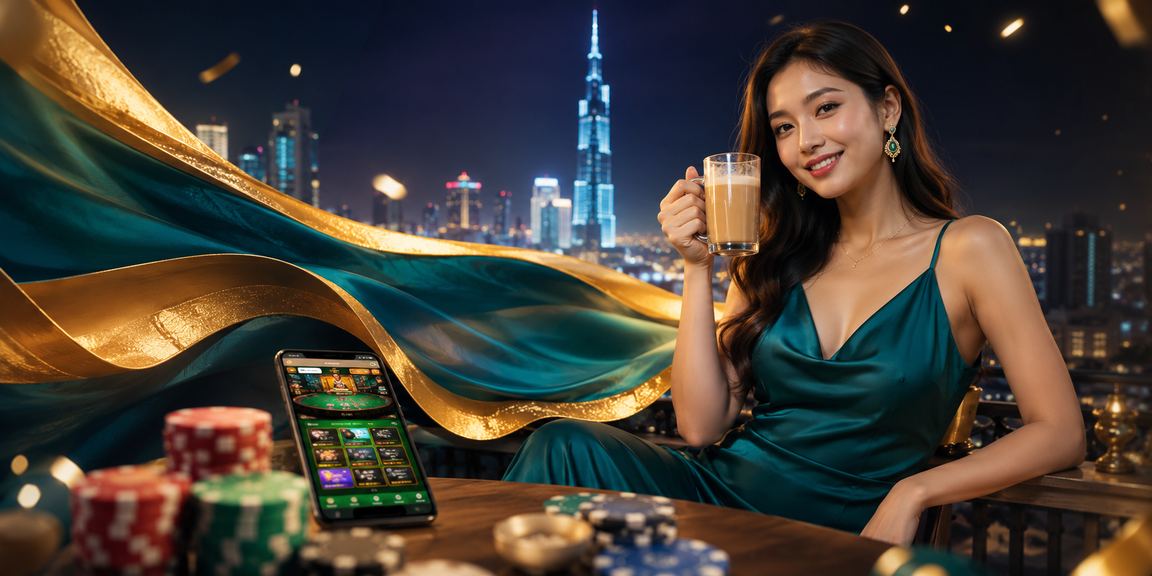 Pemain menggunakan telefon pintar untuk bermain kasino dalam talian di Kuala Lumpur